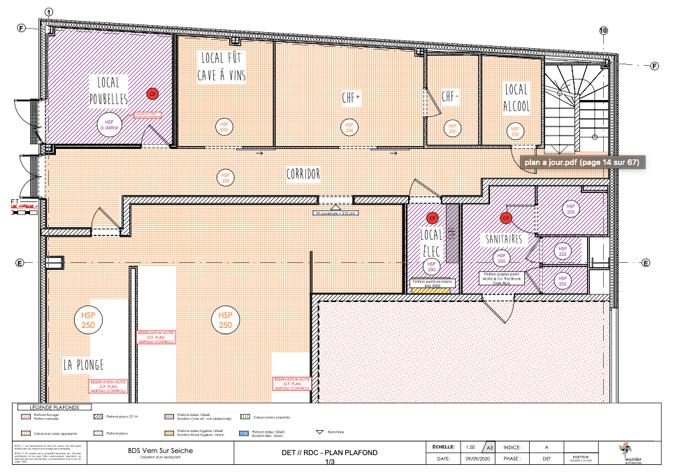 plan de la realisation du chantier bayeux(bayeux2018-SW15_LOCALISATION BPSC RDC)